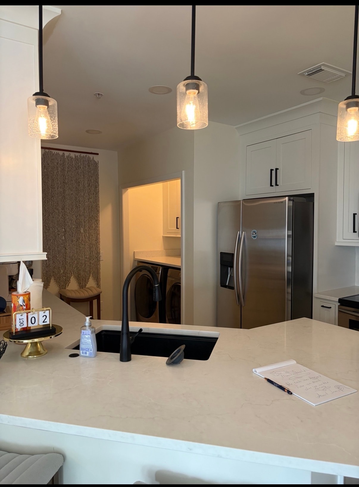 Fully stocked kitchen with modern appliances